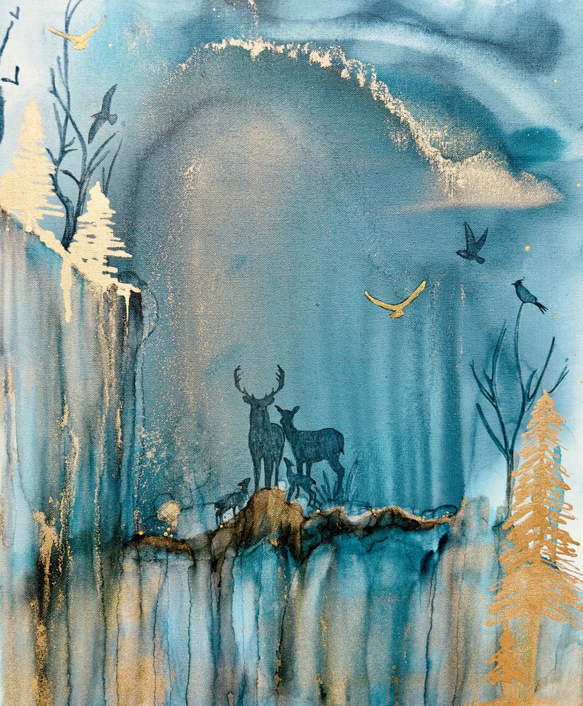 La famille des cerfs de la forêt enchantée - Amy Tieman