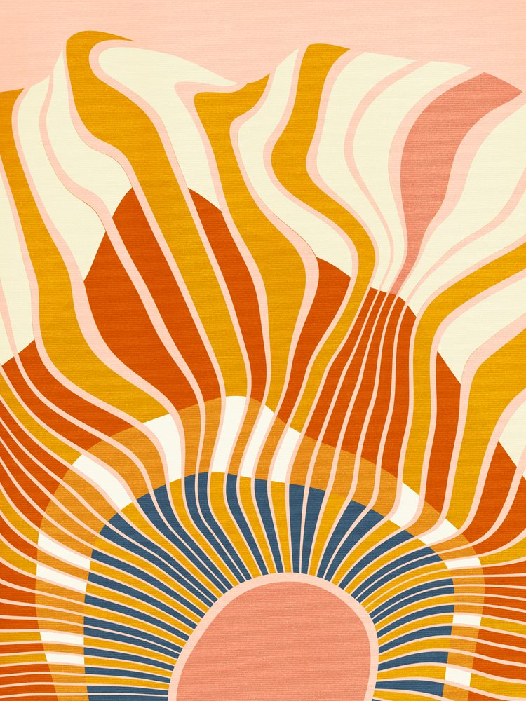 Rainbow Plus Shapes  Bleu moutarde 12 - Ana Rut Bre