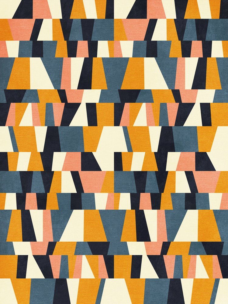 Rainbow Plus Shapes  Bleu moutarde 14 - Ana Rut Bre