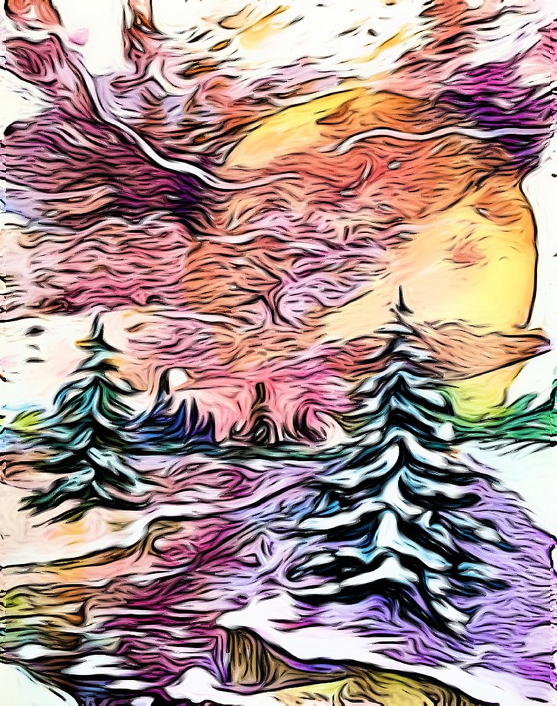 Un coucher de soleil hivernal de rêve - Anda Bieza