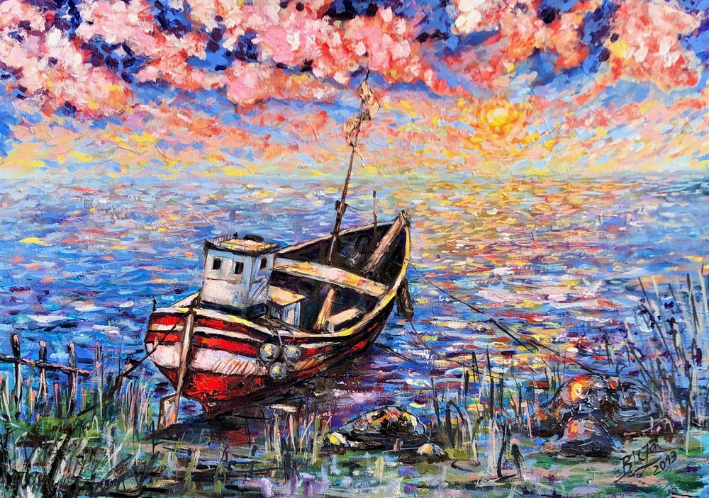 Le bateau « Golden Sunset » - Anda Bieza