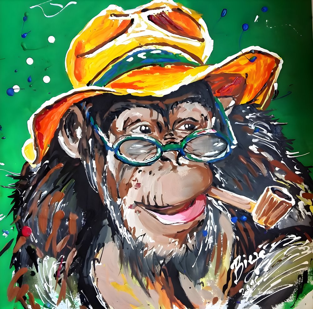 Le personnage de Smart Chimp - Anda Bieza