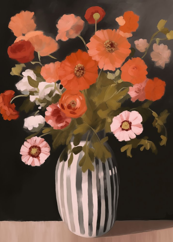 Nature morte florale élégante - Andreas Magnusson