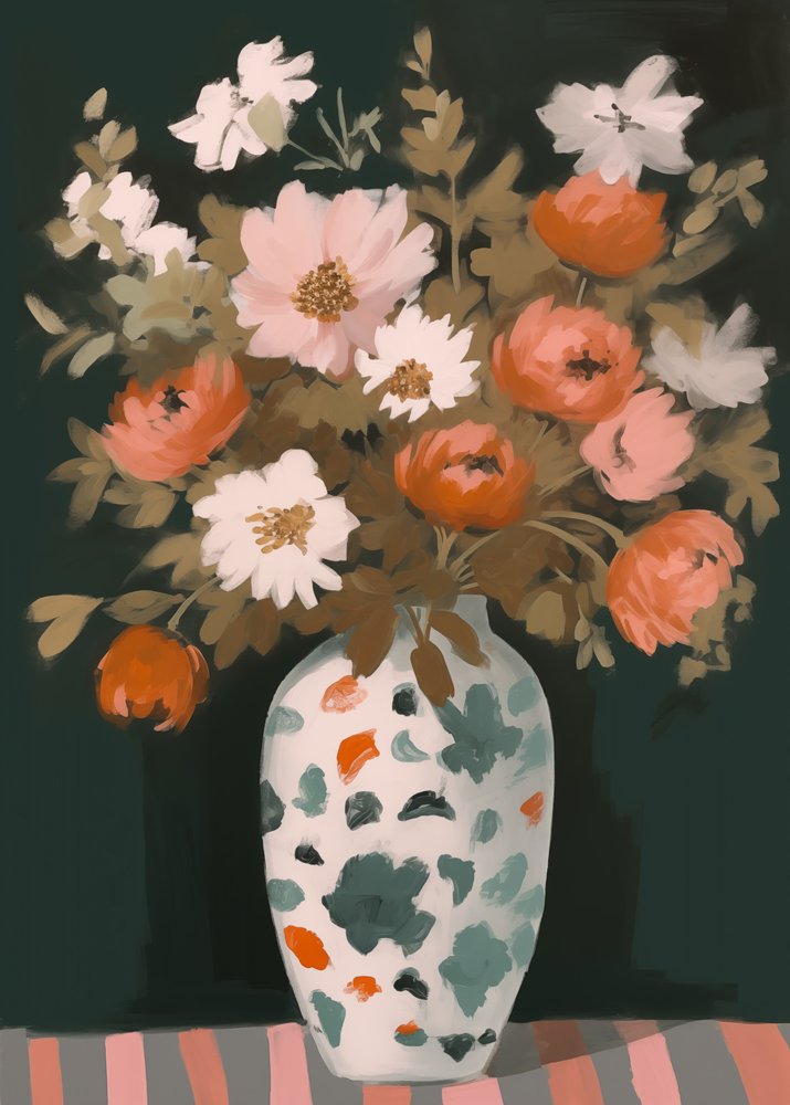 Des fleurs éclatantes dans un vase - Andreas Magnusson