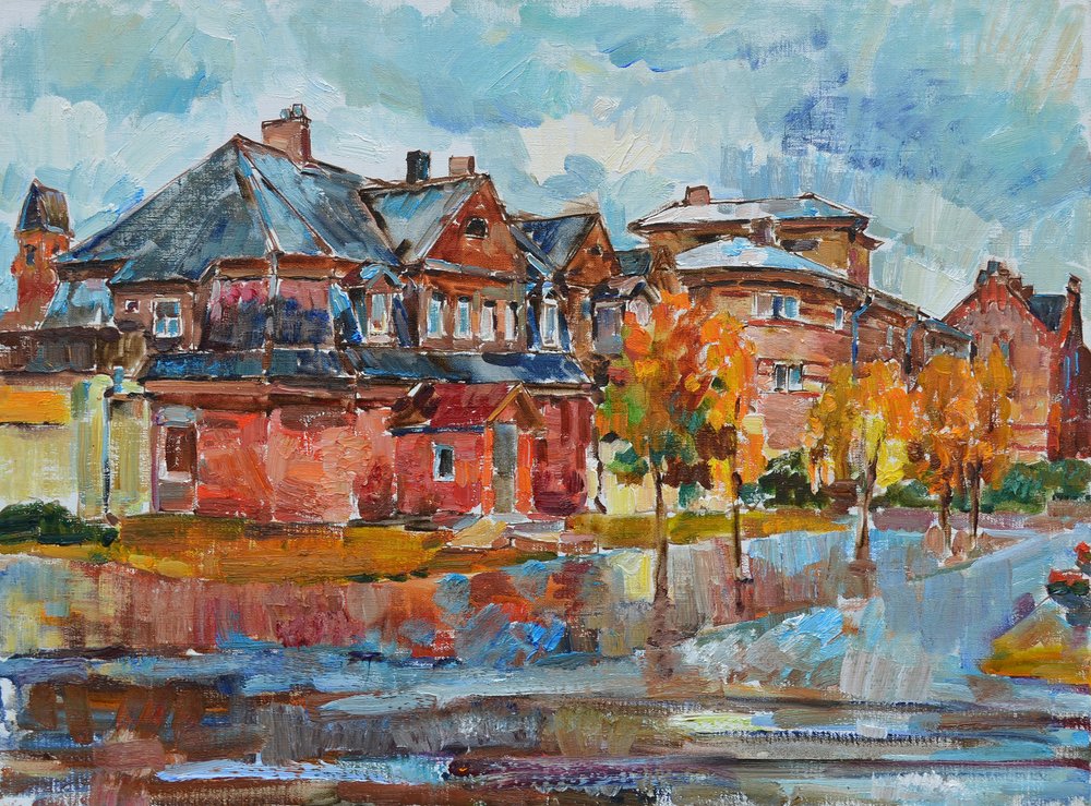 Réflexions sur la ville en automne - Andrii Kutsachenko