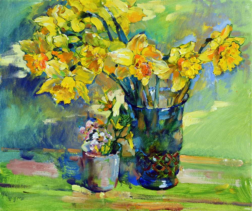 Nature morte à la jonquille ensoleillée - Andrii Kutsachenko