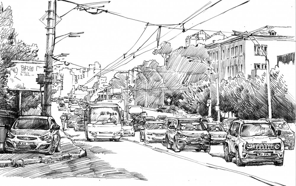Esquisse de circulation urbaine - Andrii Kutsachenko