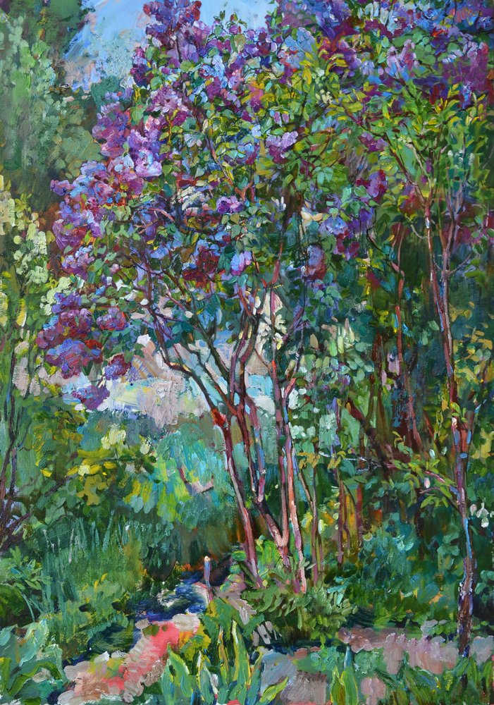 Un jardin aux lilas éclatants - Andrii Kutsachenko