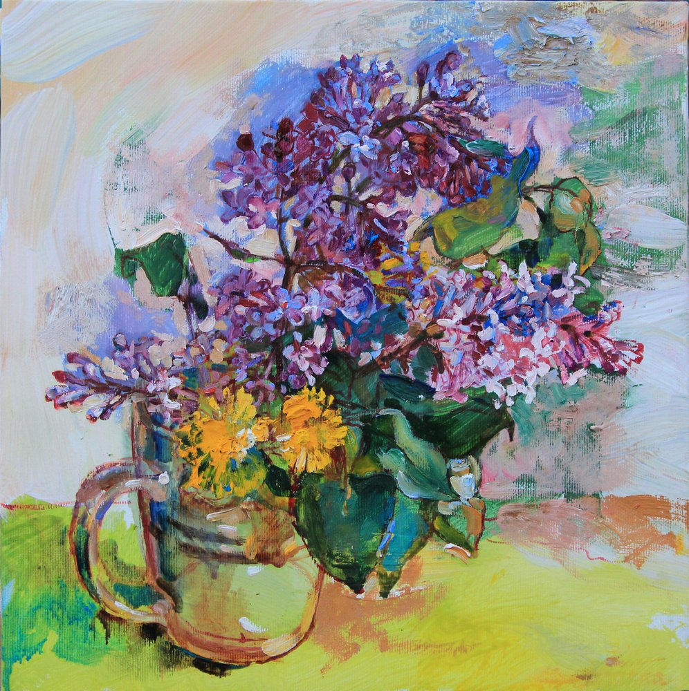 Lilas et pissenlits aux couleurs éclatantes - Andrii Kutsachenko