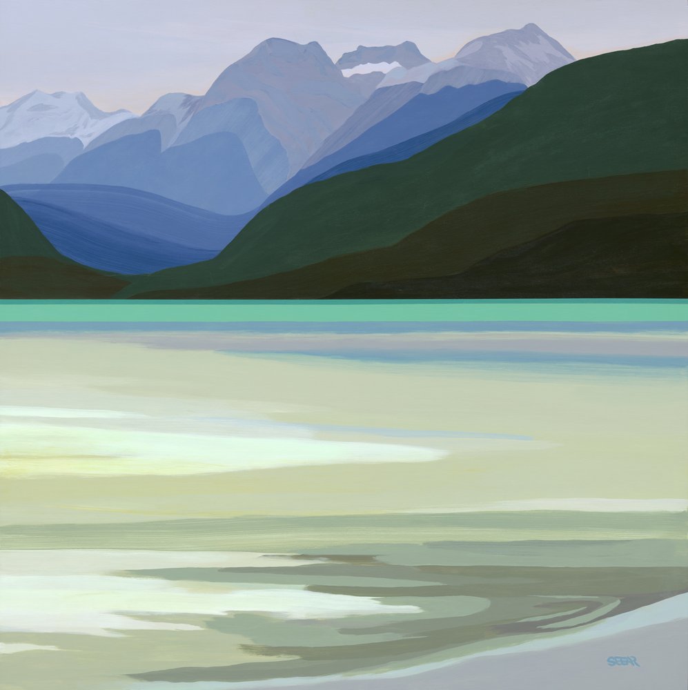 Reflets sur un lac de montagne - Angela Seear