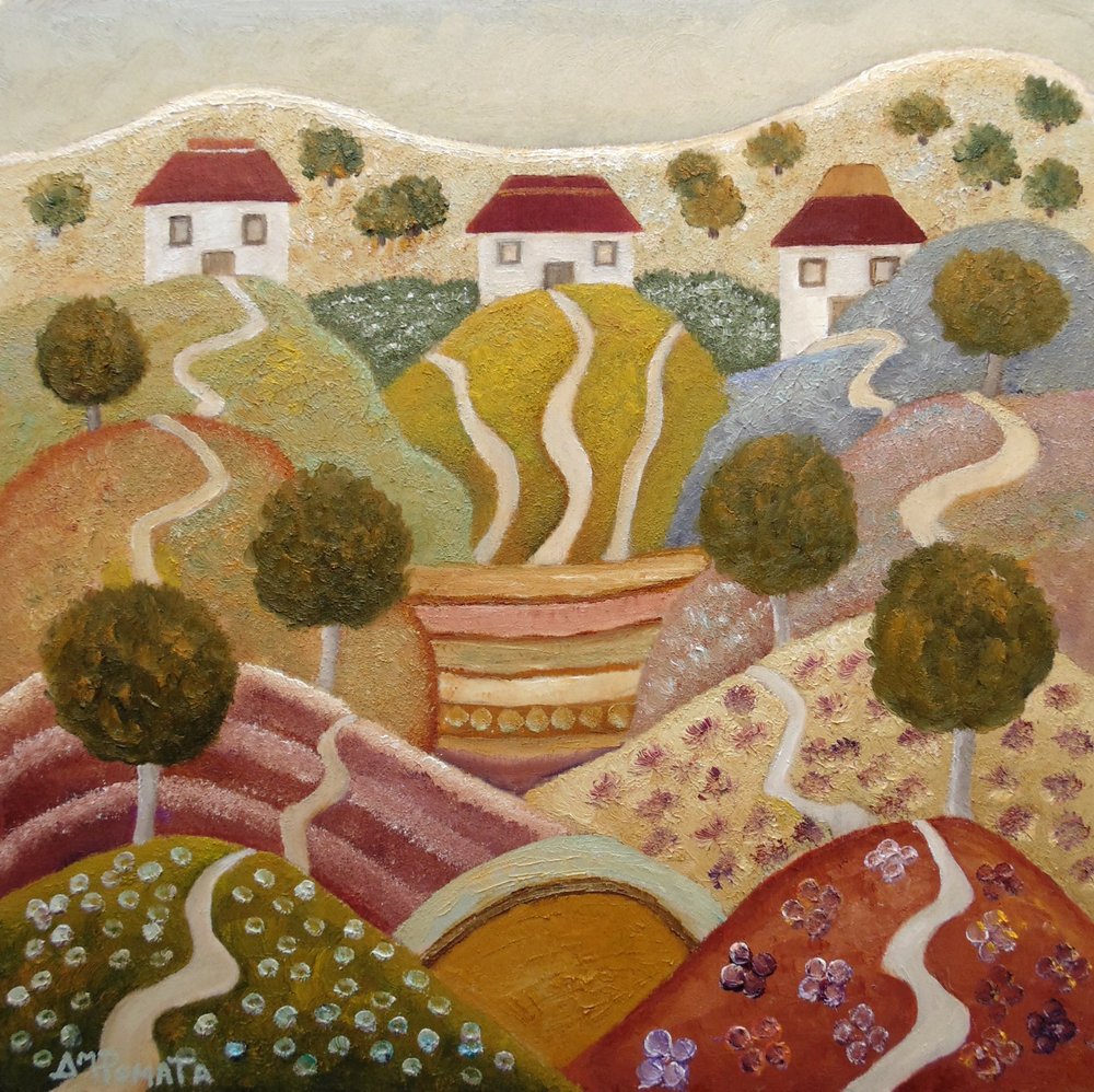 Charmant village à flanc de colline - Angeles M. Pomata