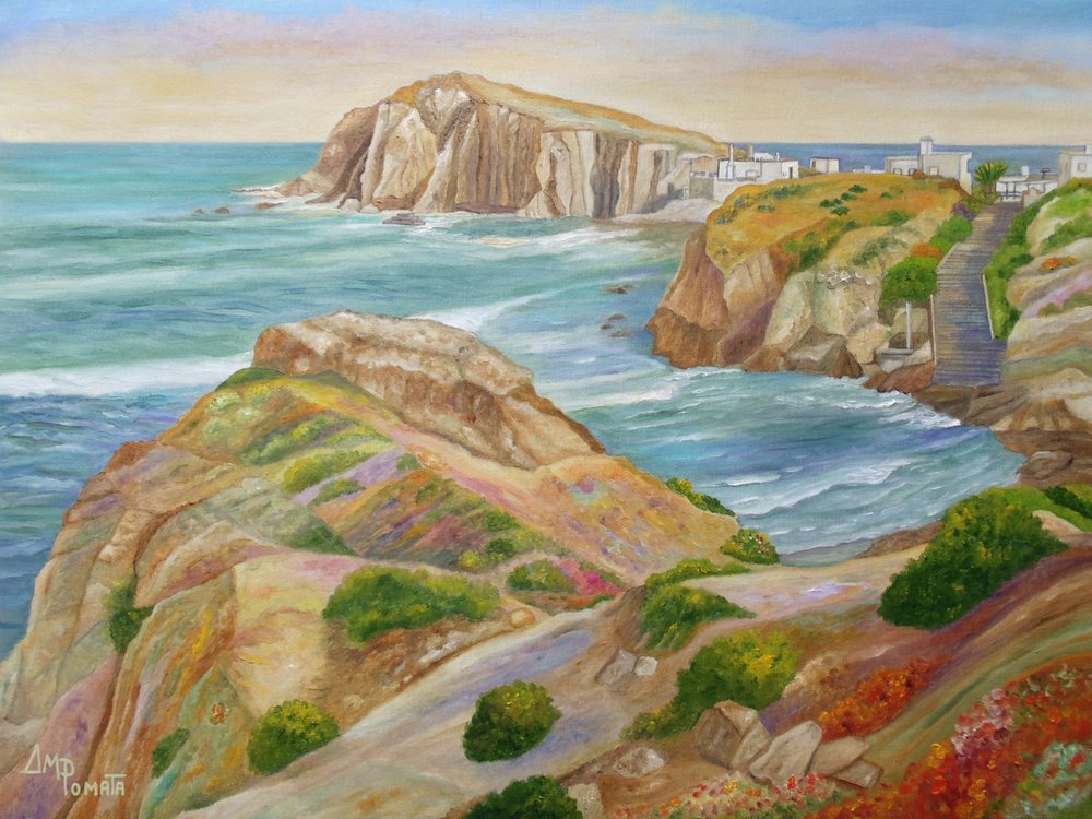 Ville à flanc de falaise en Méditerranée - Angeles M. Pomata
