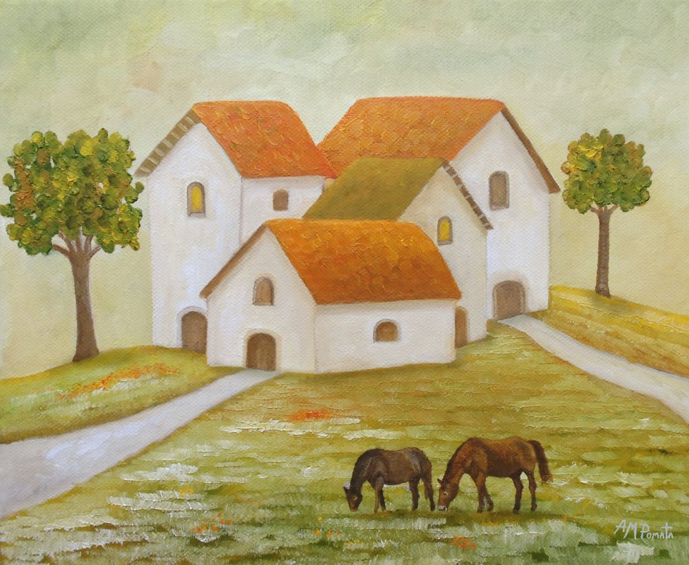 Les chevaux du village paisible - Angeles M. Pomata