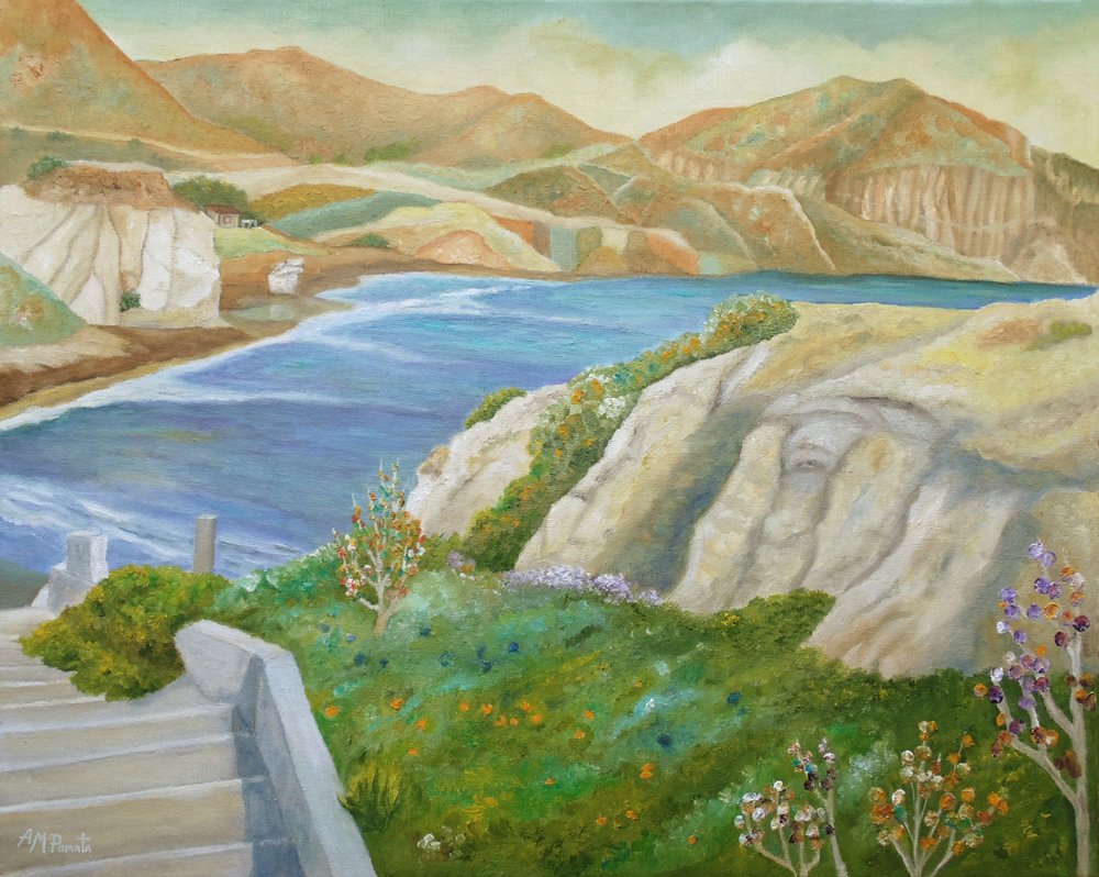 Sentier des falaises en bord de mer - Angeles M. Pomata
