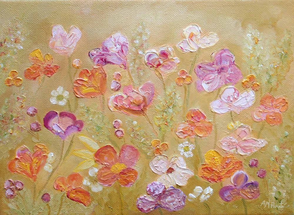 Un jardin floral aux couleurs éclatantes - Angeles M. Pomata