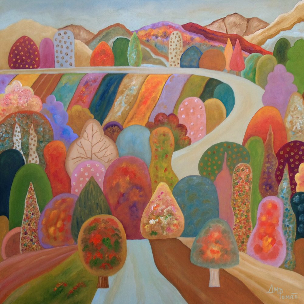 Un paysage imaginaire éclatant - Angeles M. Pomata
