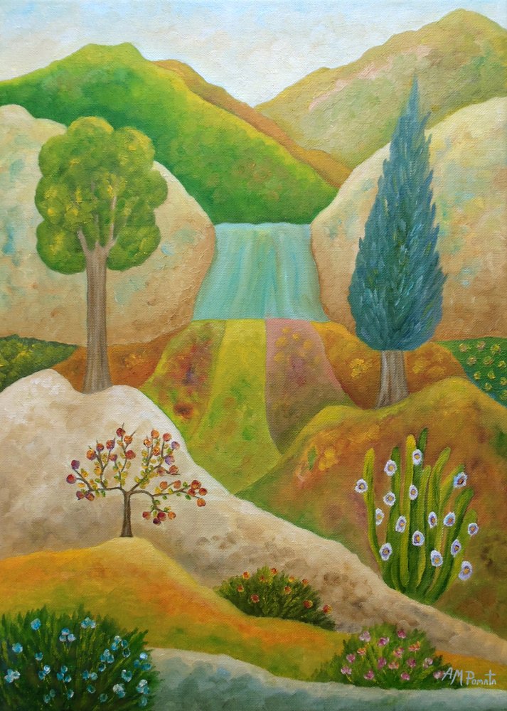 Une scène de nature pleine de vie - Angeles M. Pomata