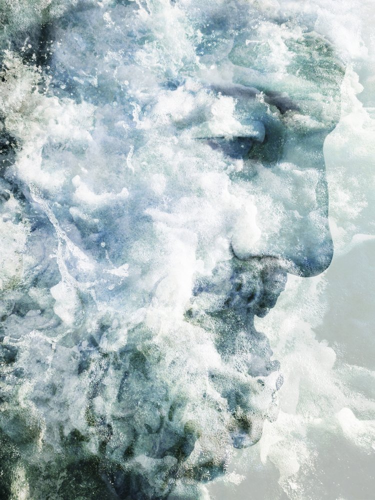 Le visage du dieu de l