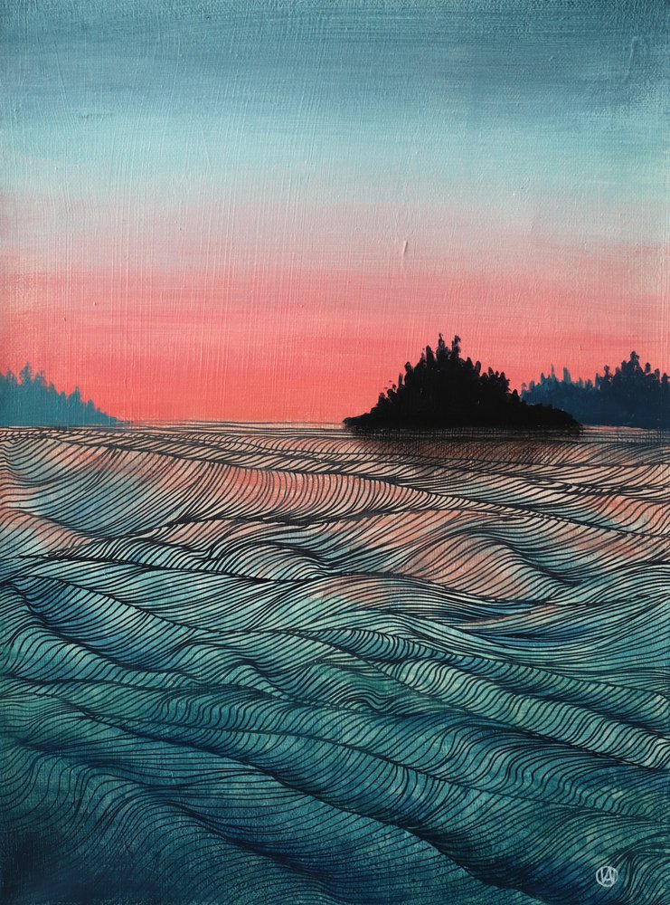 Lumière du soir 4 - Ania Witwitzka