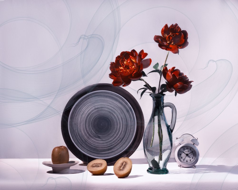 Nature morte aux pivoines rouges - Anna Qu