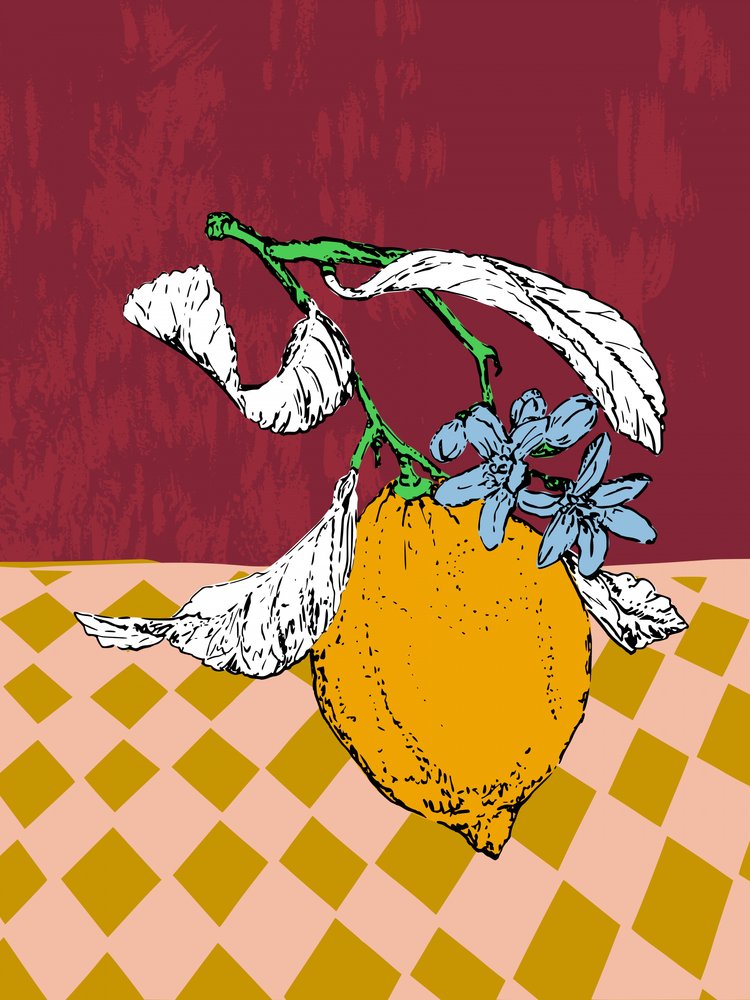 Nature morte aux fleurs de citron - Annick