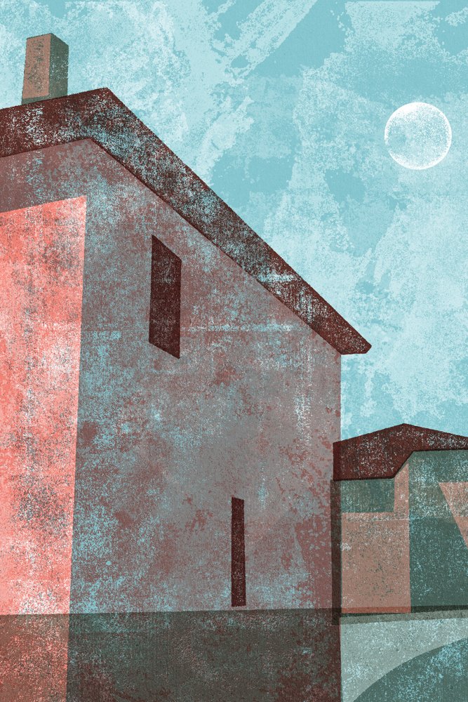 Reflet de la maison au clair de lune - Apostrofo Design