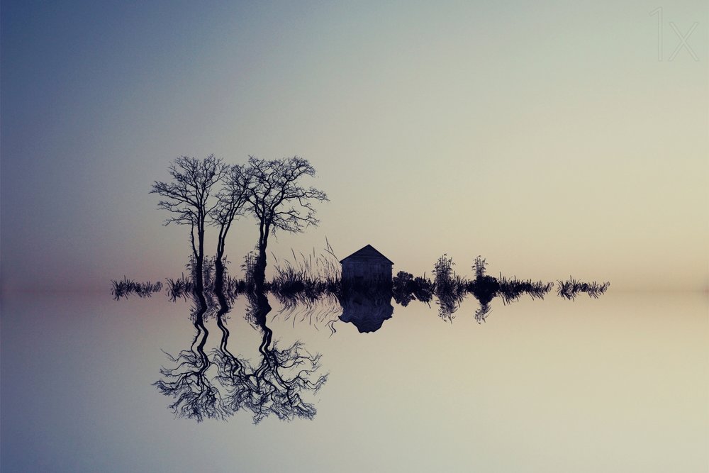 Reflet serein sur l