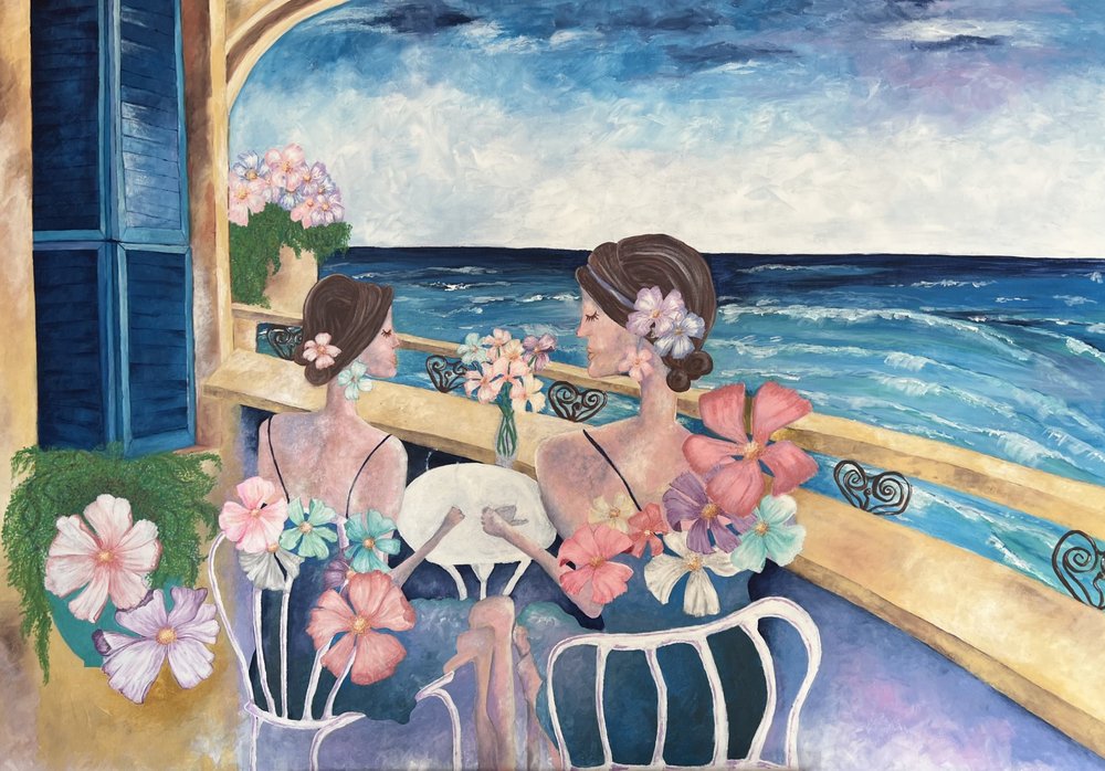 Balcon sur la Méditerranée - Augustus Caelthorne