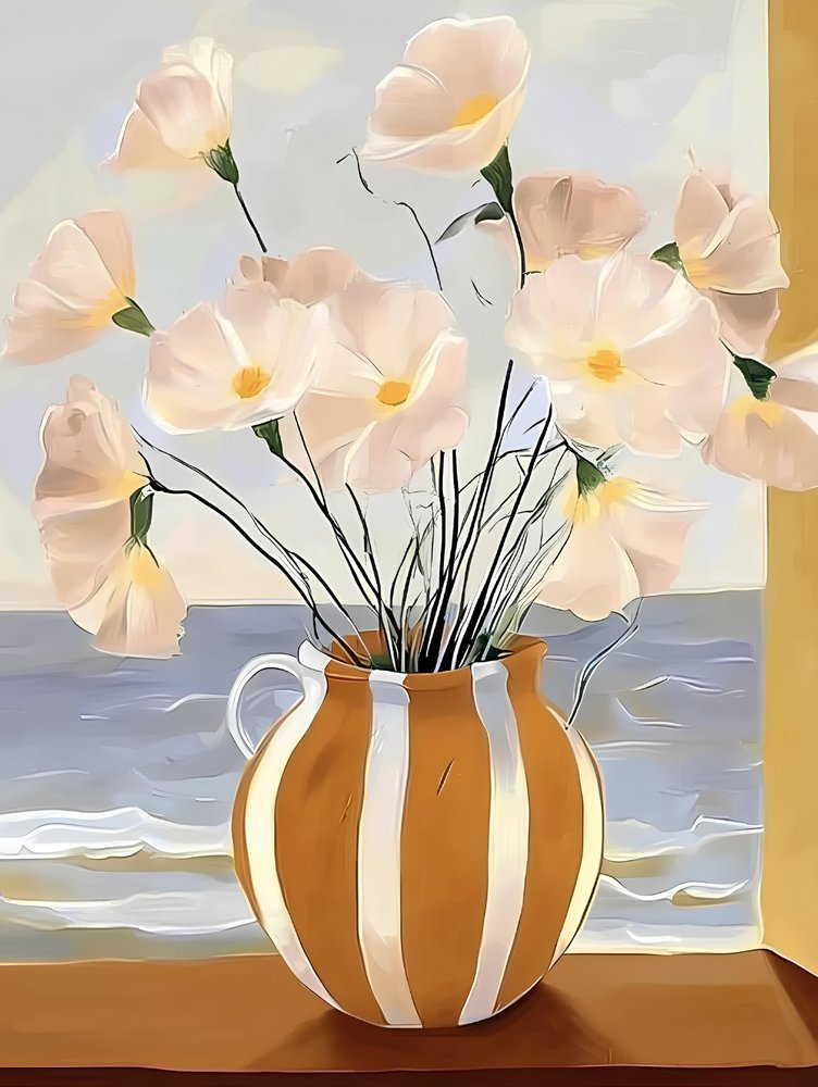 Fleurs aux fenêtres du littoral - Avanesova Elena