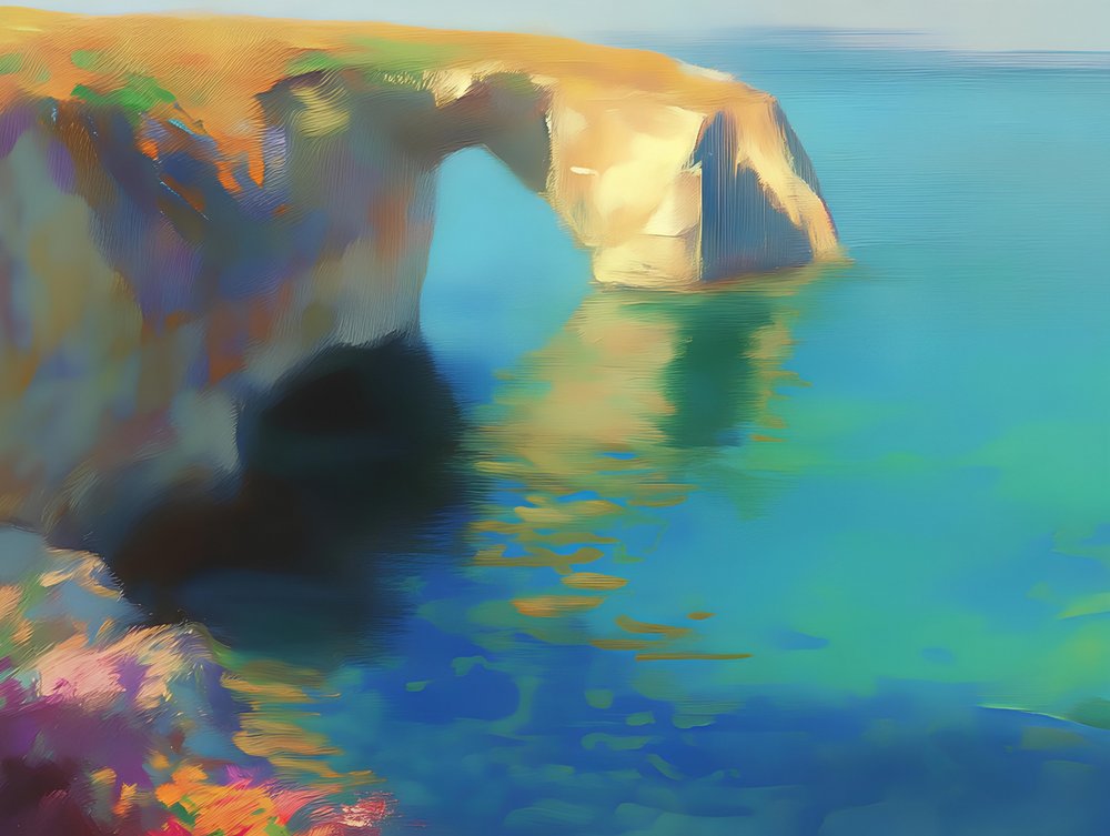 Arche colorée sur l