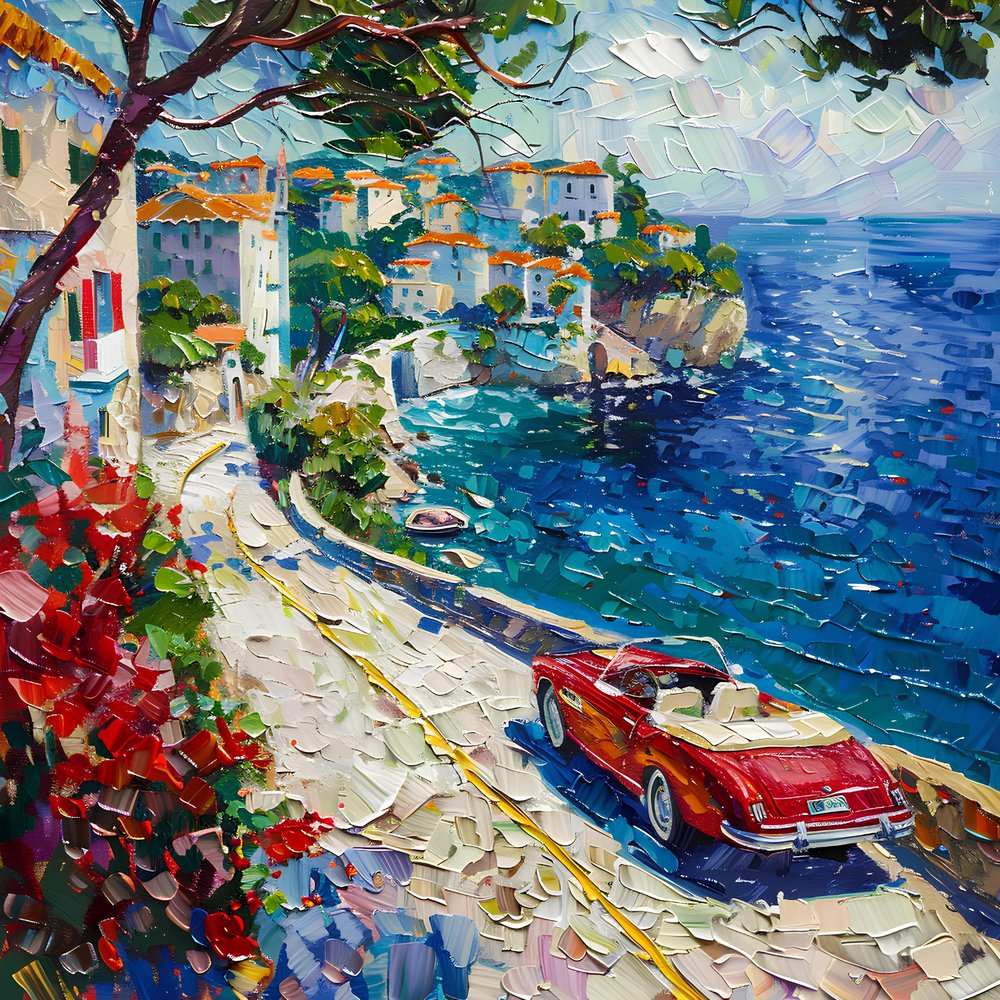 Red Car, Côte méditerranéenne - Avanesova Elena