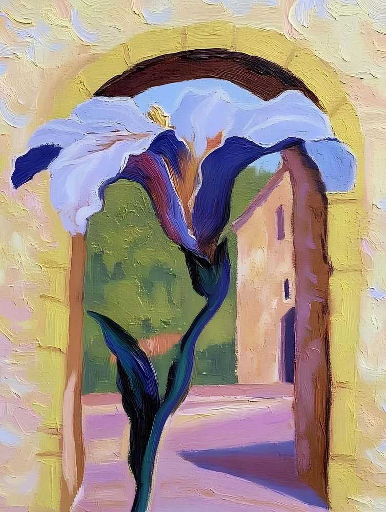 Vue sur les iris de Sunny Archway - Avanesova Elena