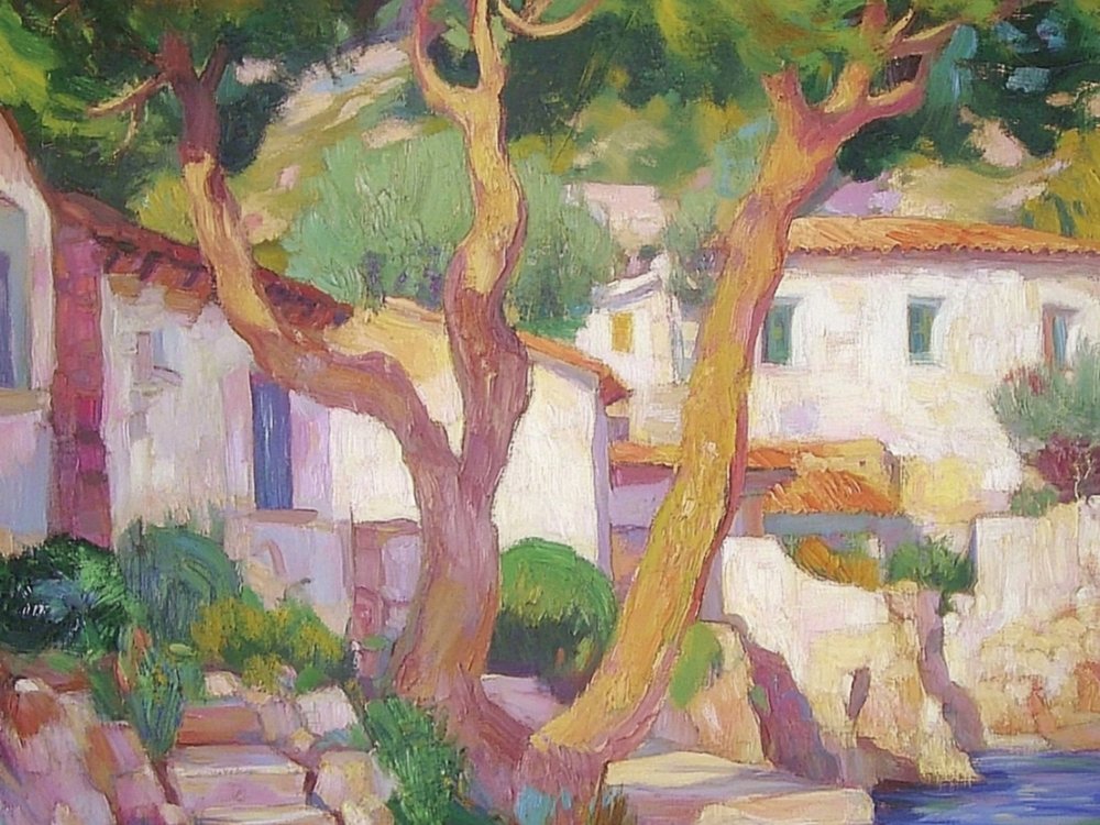 Village côtier ensoleillé - Avanesova Elena
