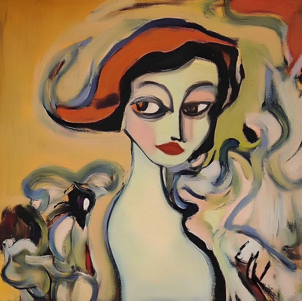 La femme au chapeau rouge - Avanesova Elena