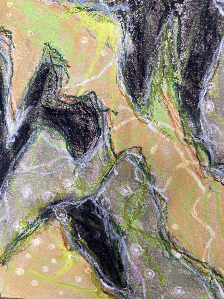 Paysage abstrait terreux - Berit Pihl