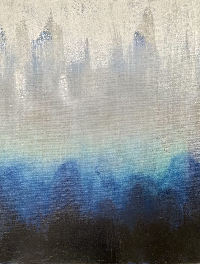 Montagnes bleues brumeuses - Berit Pihl
