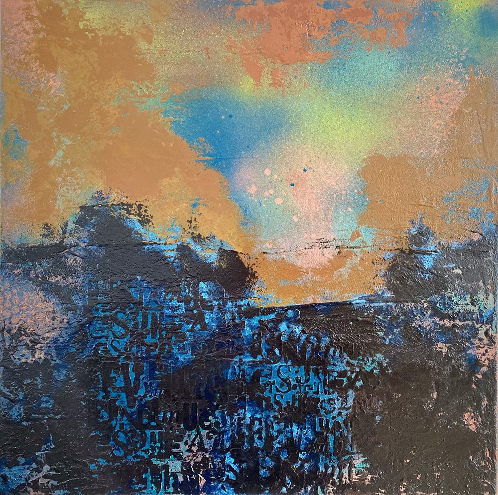 Paysage abstrait vibrant - Berit Pihl