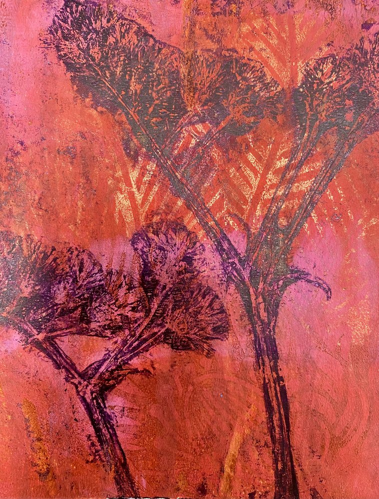 Vibrants arbres abstraits - Berit Pihl