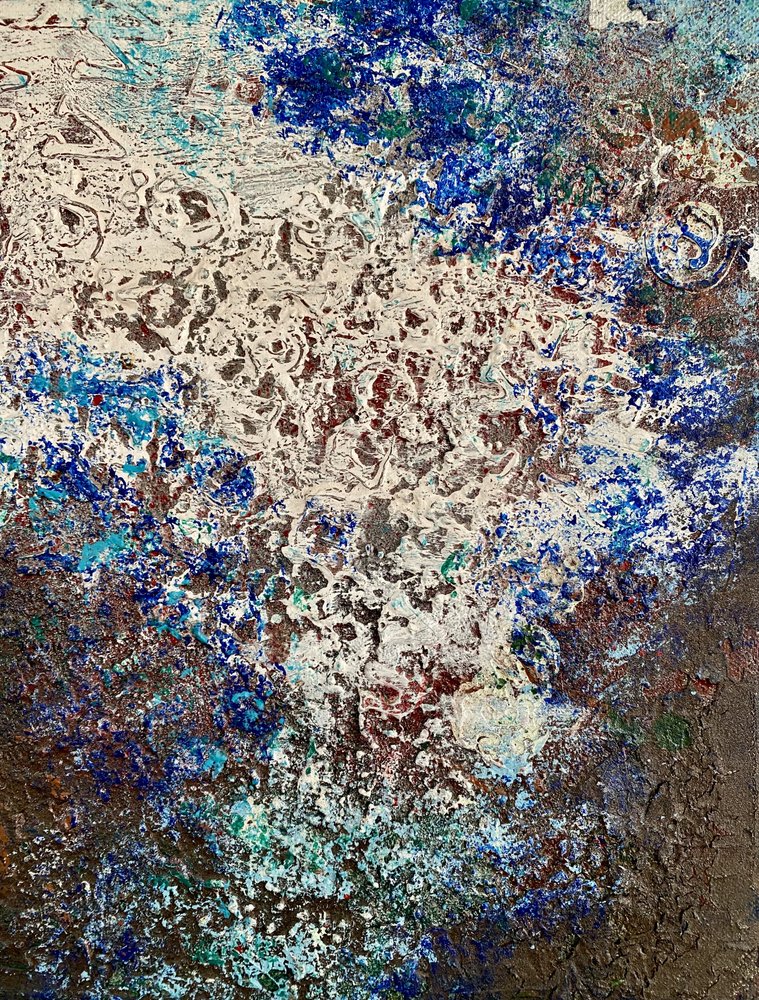 Texture bleue vibrante - Berit Pihl