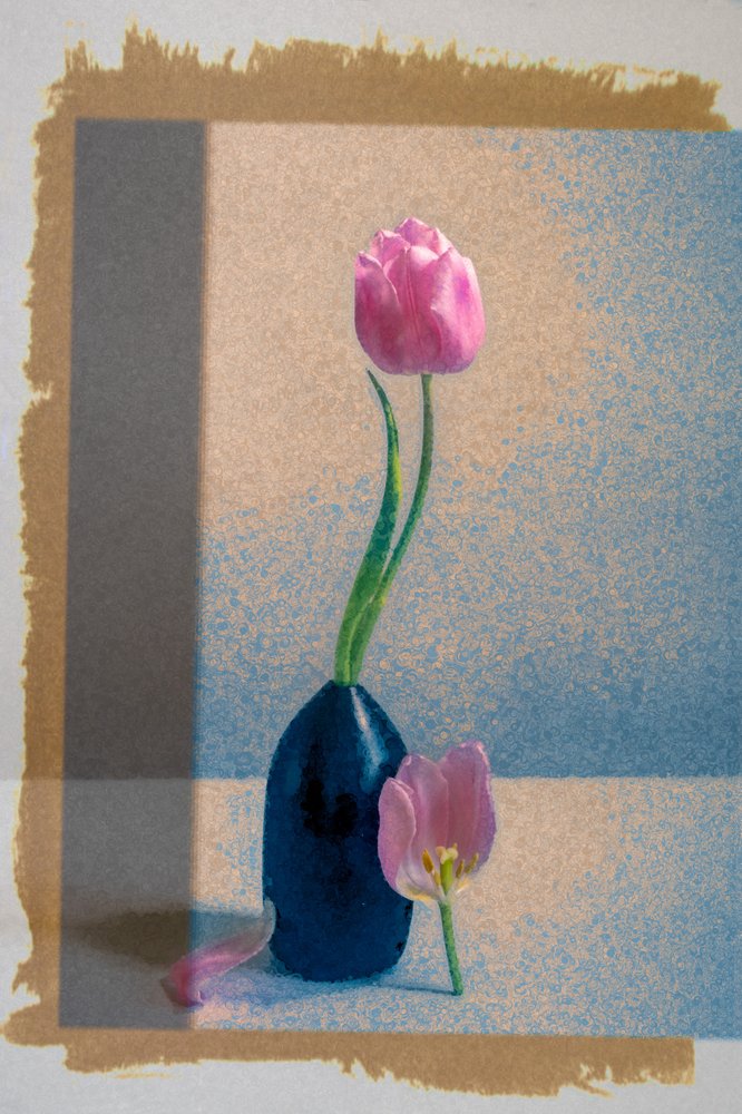 Nature morte aux tulipes roses - Birdie Ni