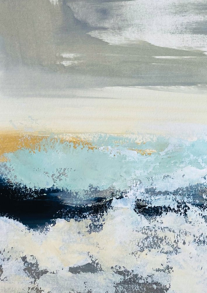 Paysage marin « Horizon doré » - Breanna Megan Studio