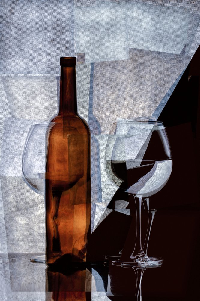 Nature morte abstraite au vin - Brig Barkow