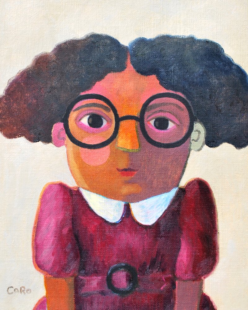 Une jeune fille fantaisiste à lunettes - Caroline Roberts
