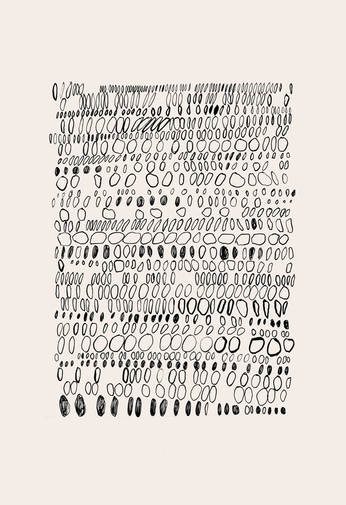 Grille de galets organique - Catalina Somolinos