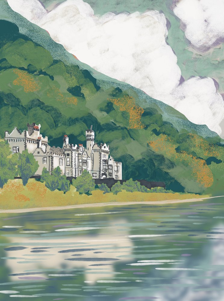 Château historique au bord du lac - Charlotte Trudgett