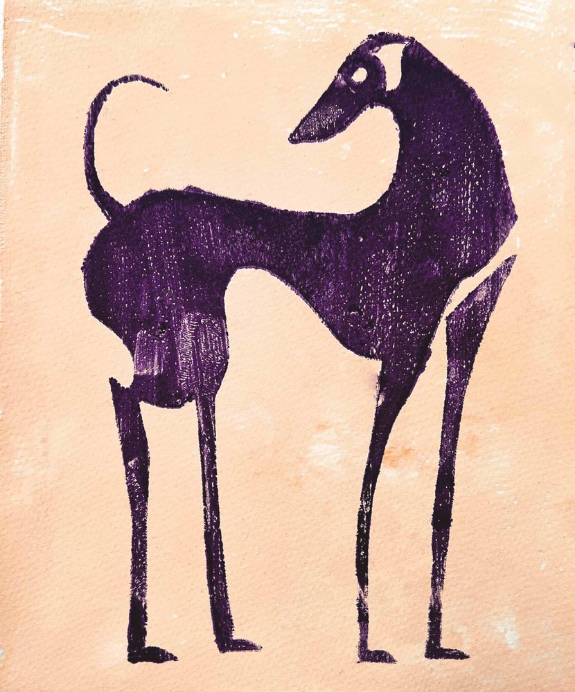 Ancien chien violet - Christina Misuro
