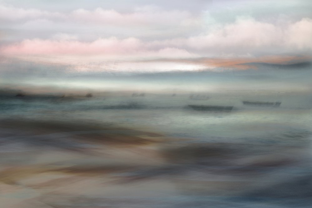 Paysage marin aux couleurs pastel et onirique - Christina Sillen