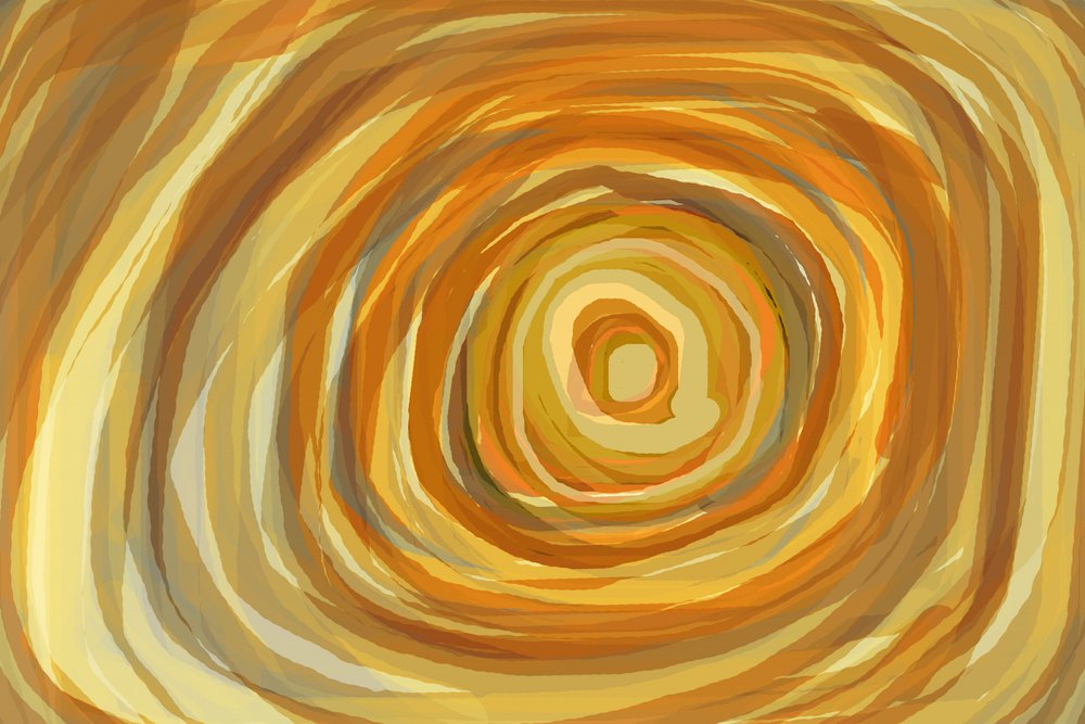 Vortex doré aux accents terreux - Christina Sillen