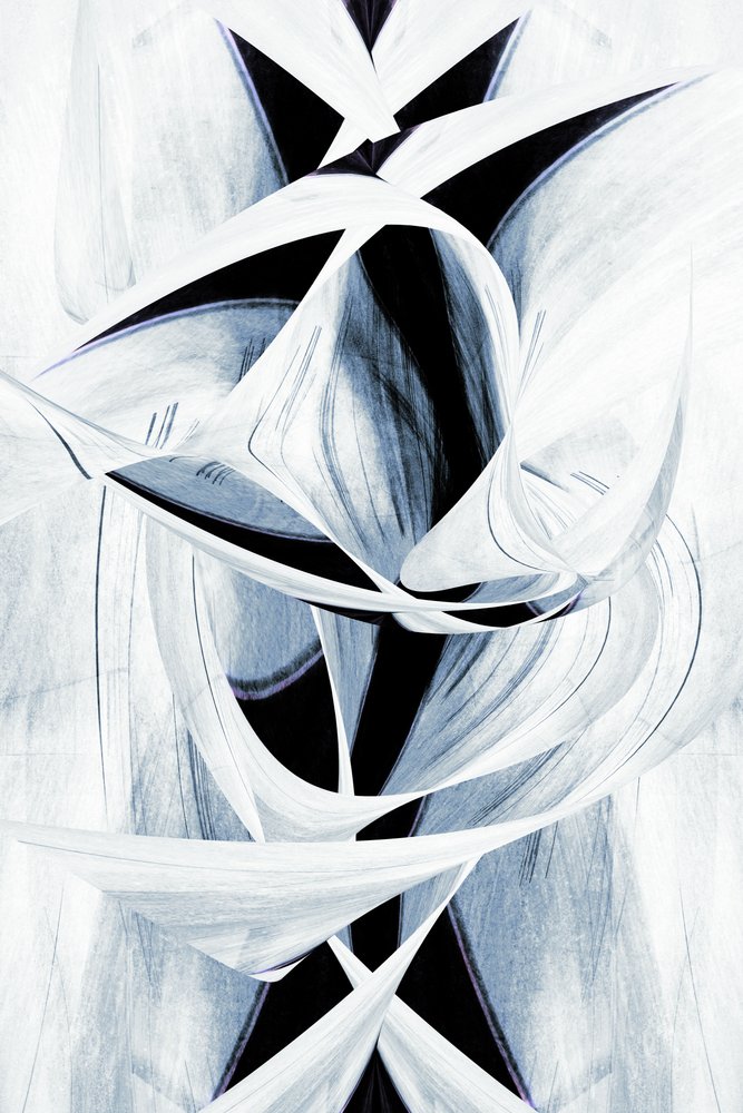 Élégant tourbillon monochrome - Christina Sillen