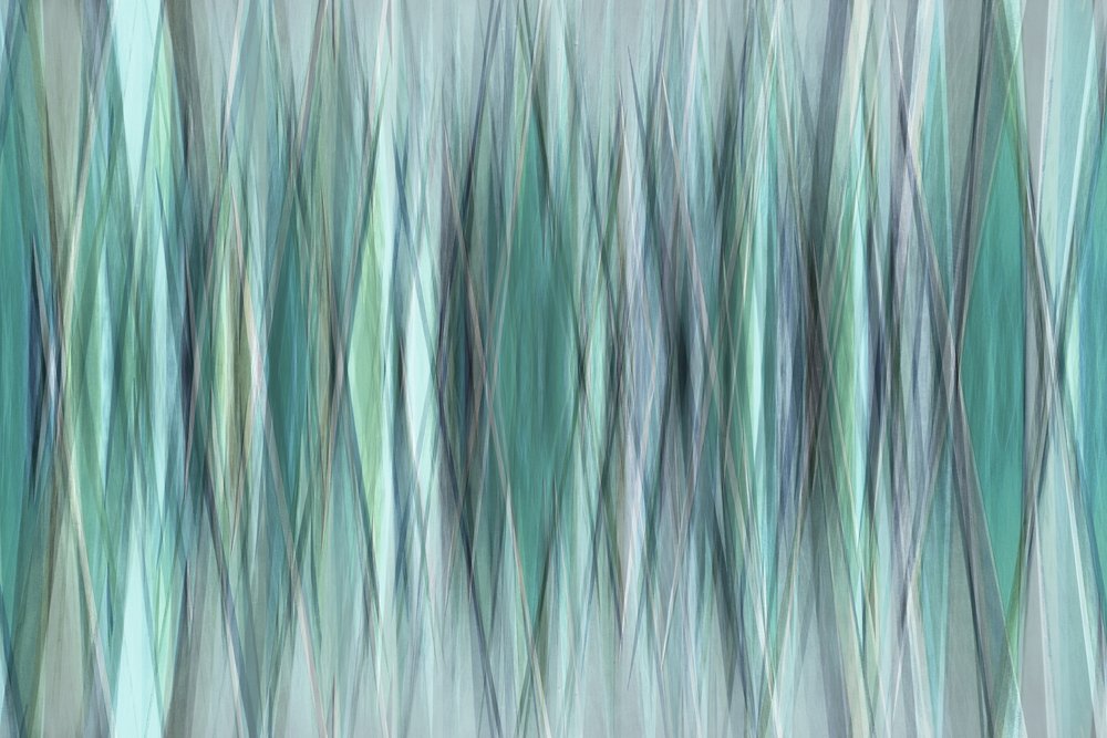 Lignes fluides bleu sarcelle - Christina Sillen